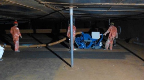 船舶舷体、大型储罐体除锈抛丸机